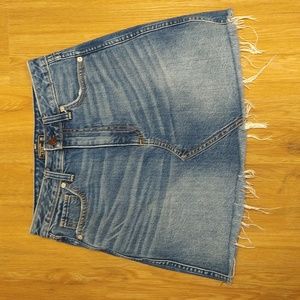 Abercrombie & Fitch, blue jean skirt, size 26, used, womens